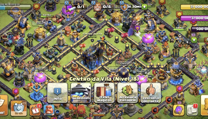 Conta Clash of Clans CV 18 Super Avançada