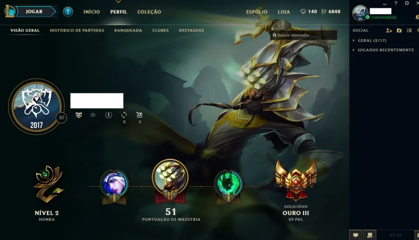 GOLD 3 - 25 PONTOS POR PARTIDA. BARBADA!! MMR MUITO ALTO