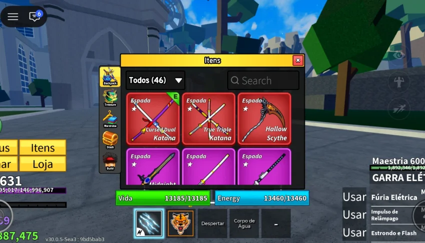 Conta blox fruits