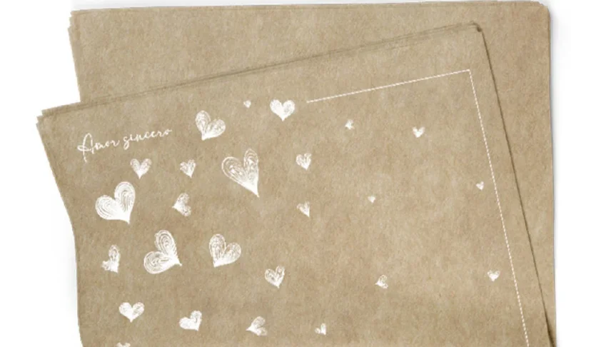 Papel Kraft - Amor Sincero