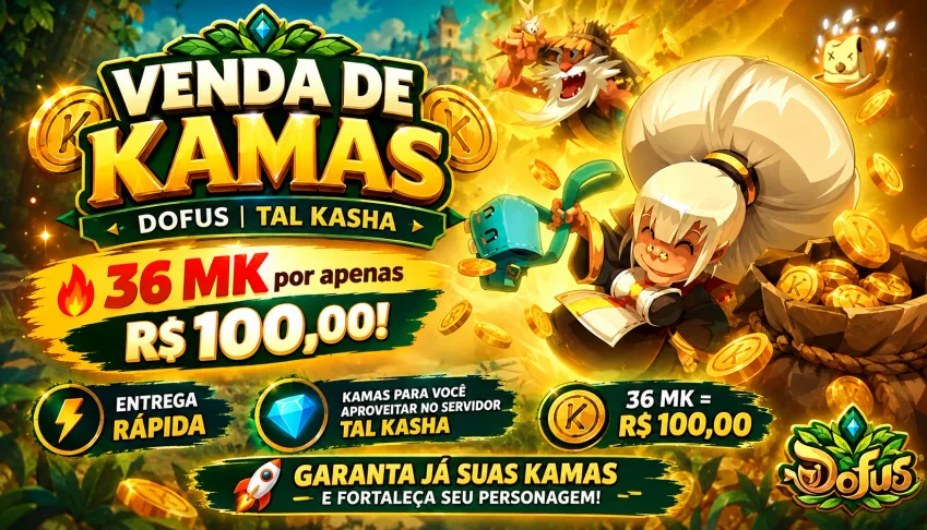 Venda de Kamas Dofus - Tal kasha 36mk R$100.