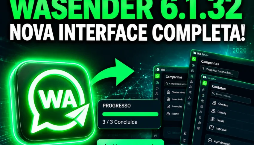 WASENDER 6.1.32 ATUALIZADO NOVO LAYOUT