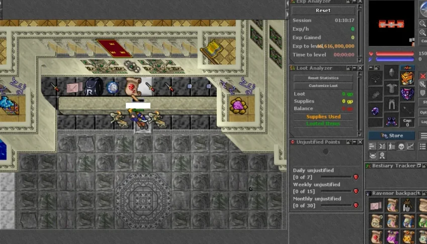 Otserv 7.4 Global With Cam System, Market, Bestiary, Store.