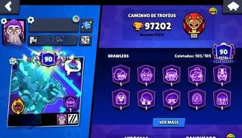 Account Braw Stars 97K Trophies | +440 Skins Exclusively | A