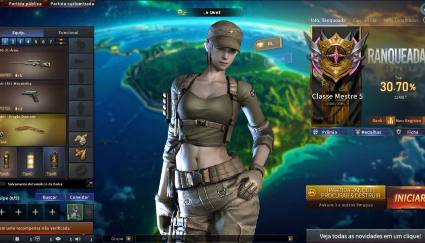 CrossFire: Marechal Honrado com LA SWAT, M4A1 ANJO e TRG Ári
