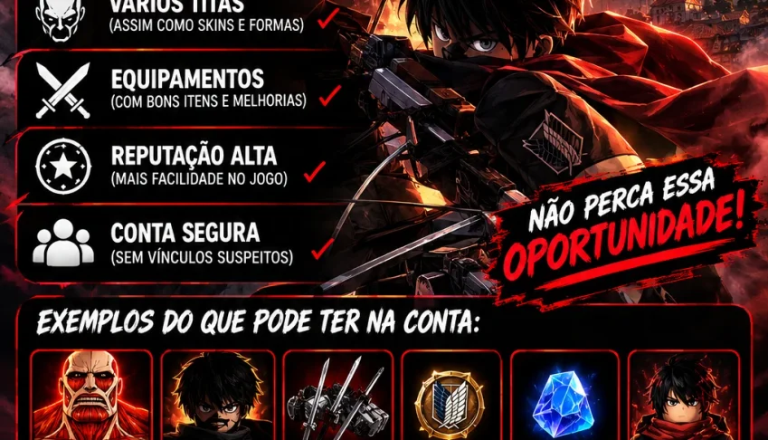 Conta attack on titan revolution rara