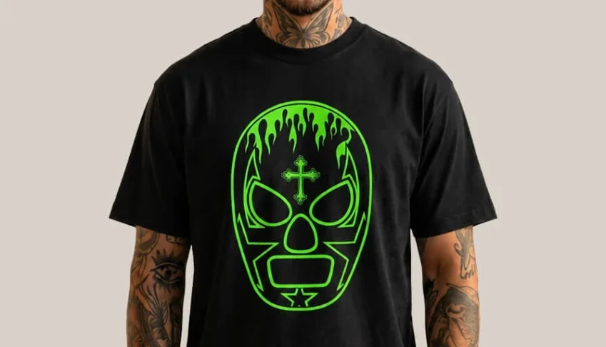 Camiseta Preta Lucha Libre