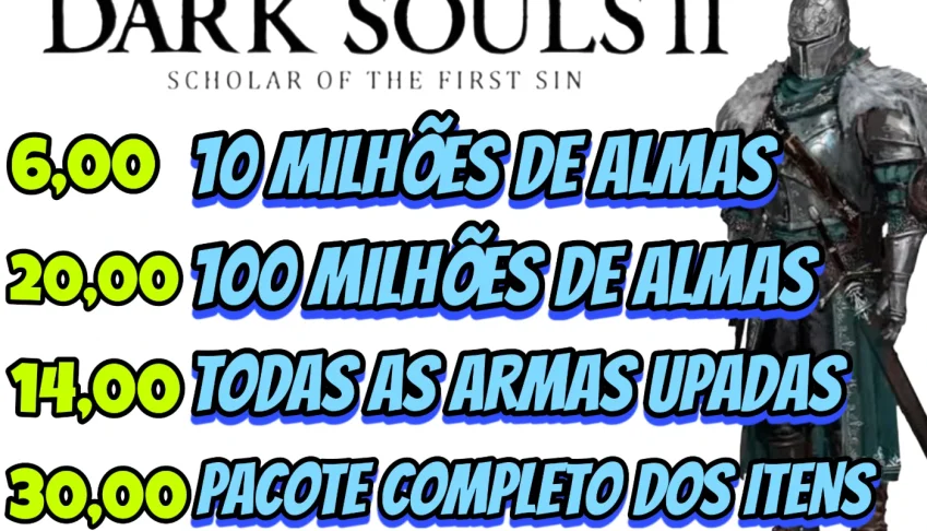 Dark Souls Softs 2-Almas, armaduras, armas, aneis (PS4/PS5)