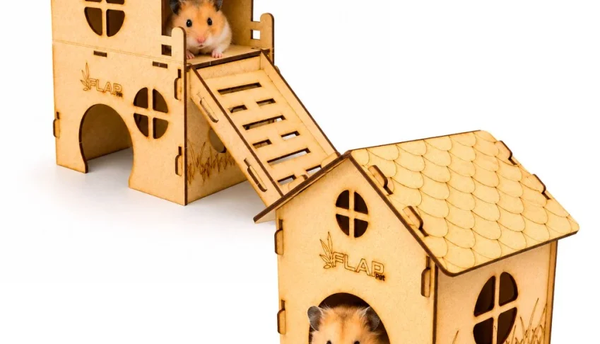 Kit 2 Casinhas Premium para Hamster - Flap Pet
