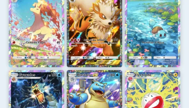 Pokémon TGC Pocket full art + imersive comp acc