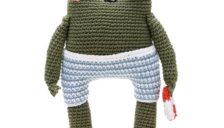 Sapo com Bóia Amigurumi