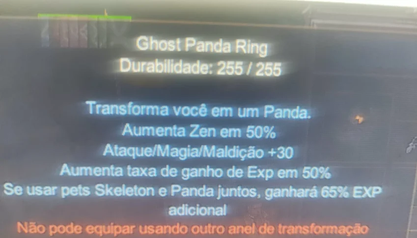 MegaMu ghost panda ring
