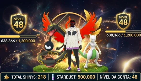 Conta De Pokemon Go Level 48!!!