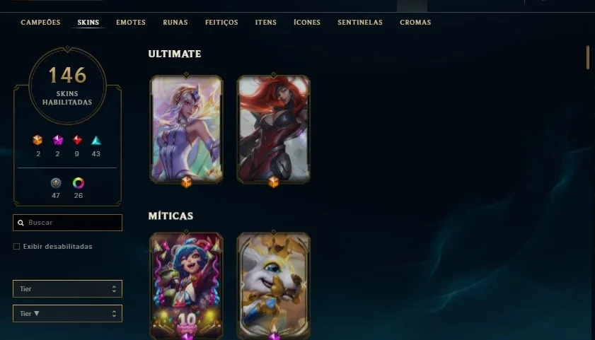 CONTA DE LOL COM 1300$ INVESTIDOS