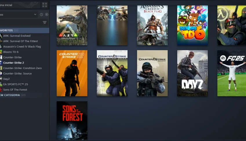 Conta Steam com CS2 Prime, FIFA 25, DayZ, ARK e Outros