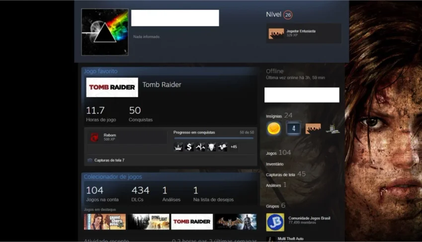 Steam nv 26 / 104 Jogos / 434 DLC