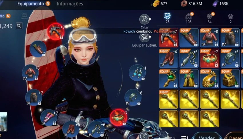 2 Contas Mir4 Nível 101 a outra ALT  Nível 23
