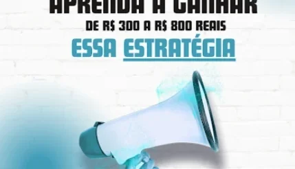Aprenda ganha de 300 a 800 sem gasta nada