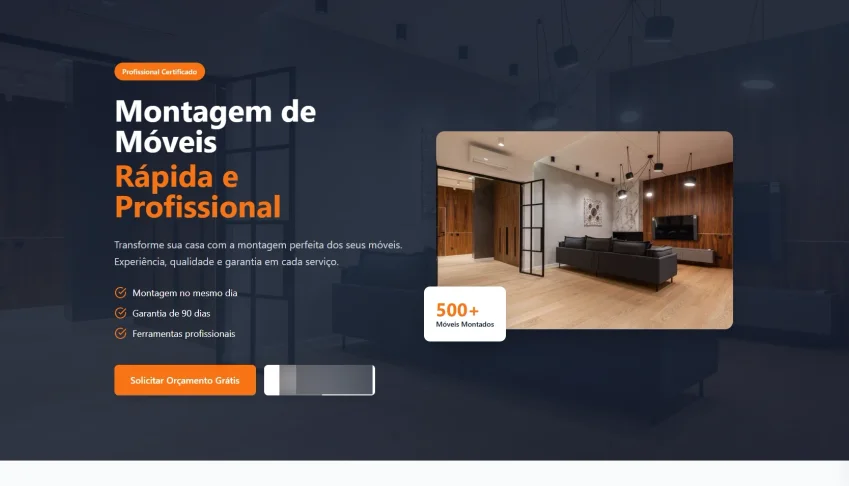 Landing Page para Montador de Móveis