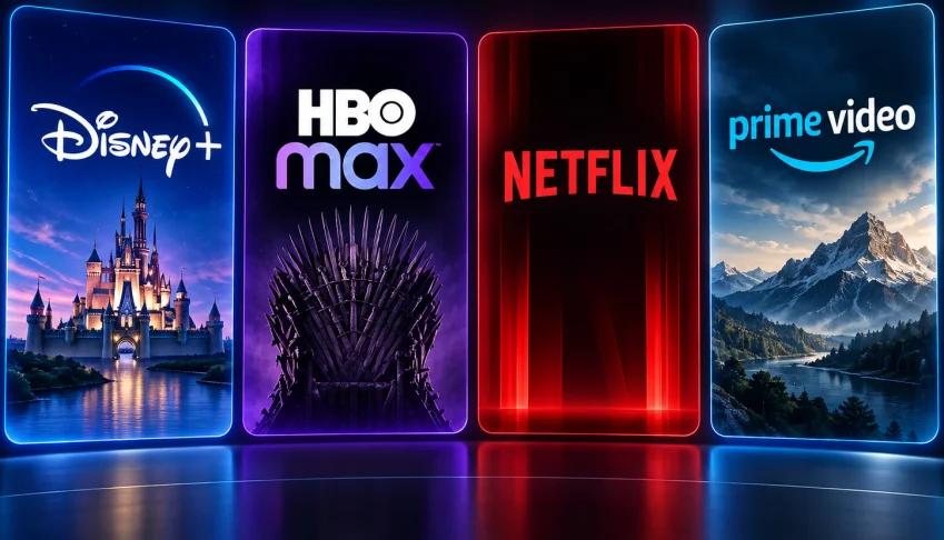 🎬 Combo — Disney+  Hbo Max + Netflix + Prime Video 30 Dias