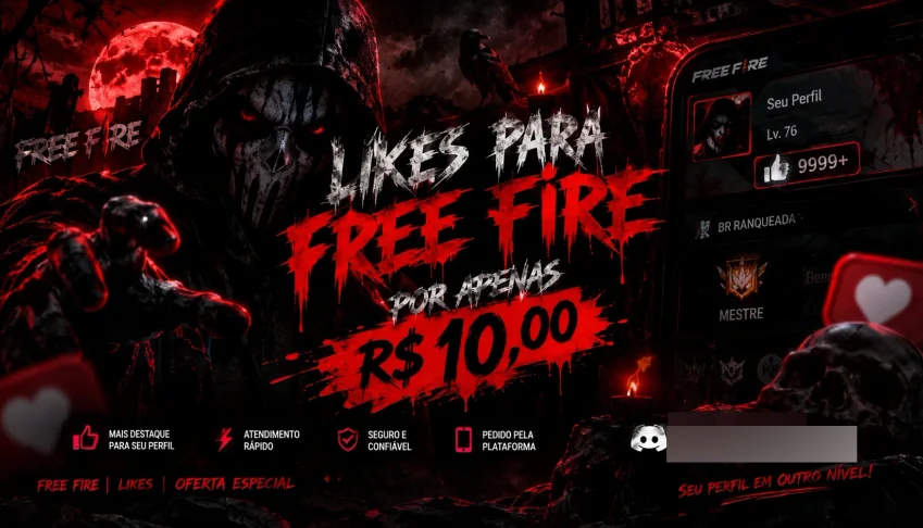 Likes para Free Fire 🔥 | Serviço Rápido e Seguro