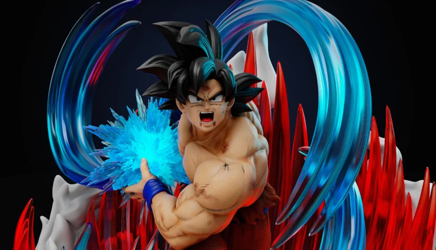 Goku Kaio-ken - Saga Saiyan  DBZ 3D STL