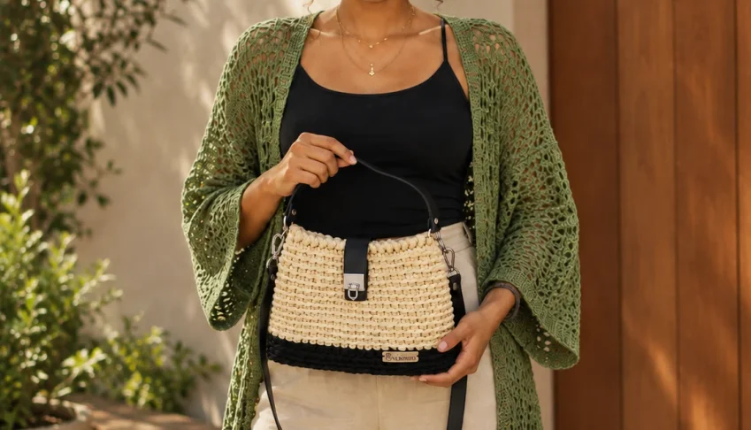 Bolsa de Crochê Daisy