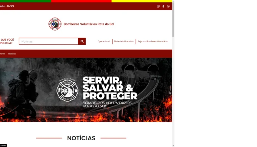Site PHP para Bombeiros Voluntários