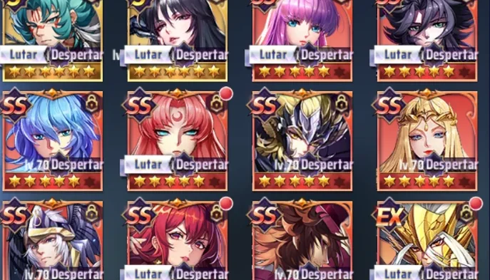 Saint Seiya Awakening Lvl 68