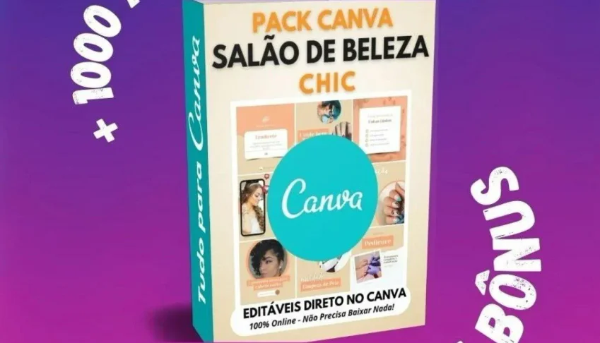 Mega Pack Salão De Beleza - Canva Artes
