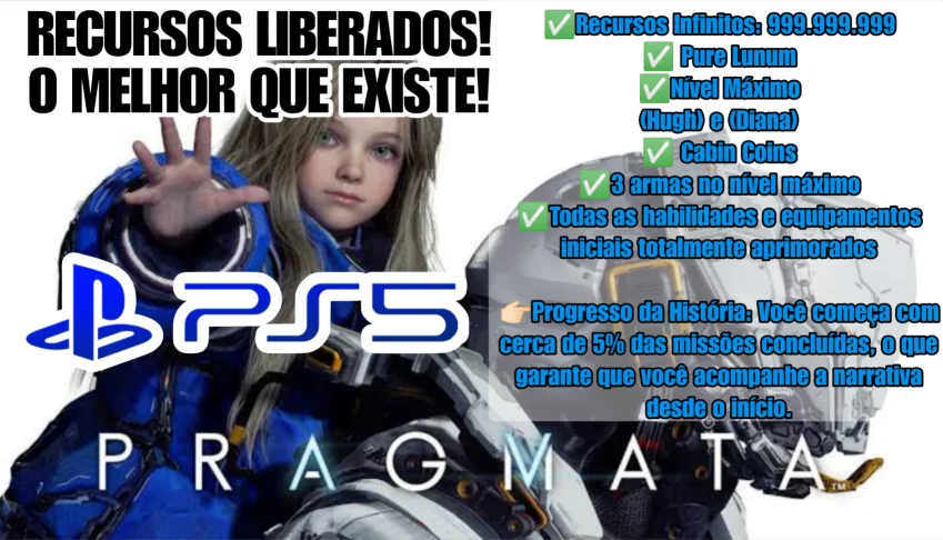 PRAGMATA (PS5) - Recursos infinitos, Coins, Armas, Pure, etc