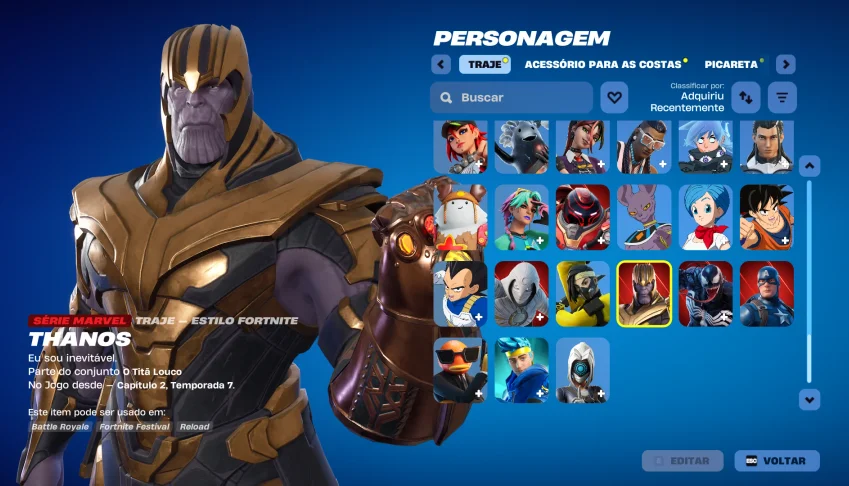 Conta Fortnite | 115 Skins | Vegeta | Entrega automática!