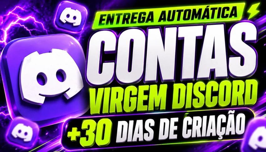 Contas Discord Virgem +30 Dias - Email+Senha+Token