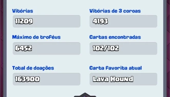 Conta Clash Royale