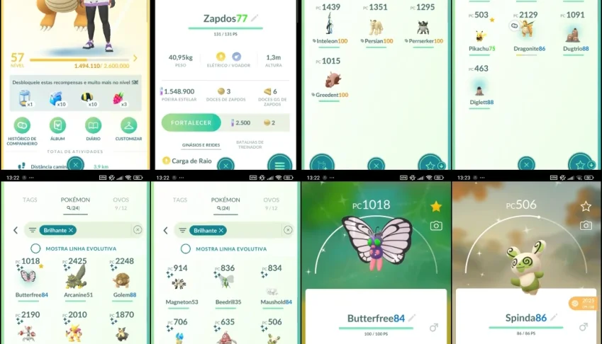 LVL 57|Shiny de Evento|Zapdos Fundo Especial| 20+ Shiny F020