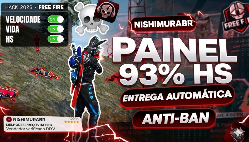Painel Xit Free Fire - 93% Hs [Anti-Ban] [2026] ⛩️