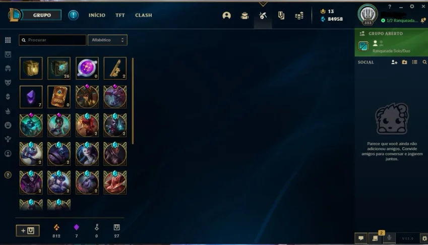 CONTA TOP LOL (OTODOS OS CAMPEÕES ) + SKIN VITORIOSAS