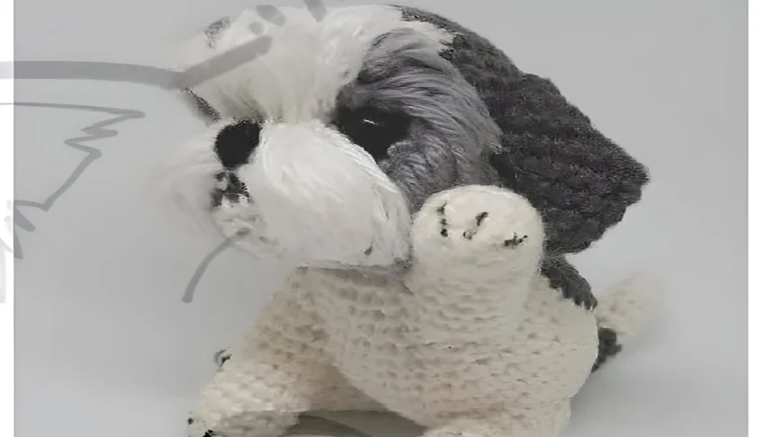 Receita em PDF - Cachorro Shitzu Amigurumi