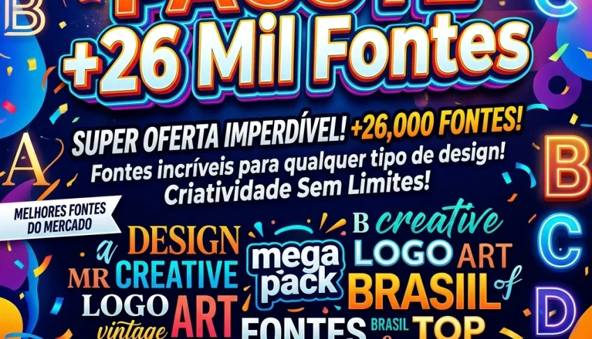 Pacote +26 Mil Fonte + Brinde