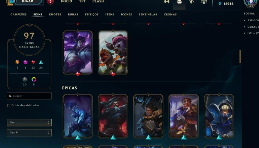 Conta league of legends