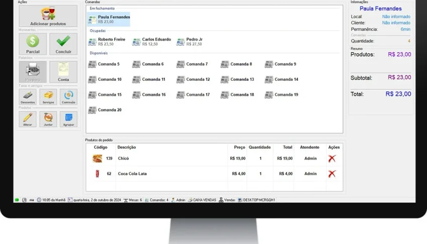Sistema Com Controle De Mesa, Comanda Mobile E Delivery
