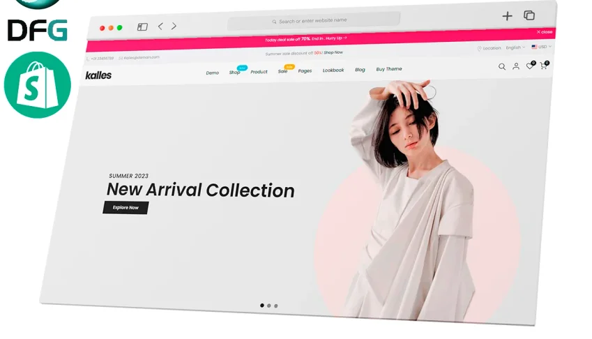 Tema Kalles Shopify Atualizado + Chave de Ativação
