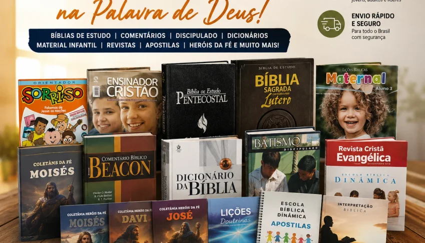Tenha Uma Biblioteca Cristã Completa Ao Seu Alcance!
