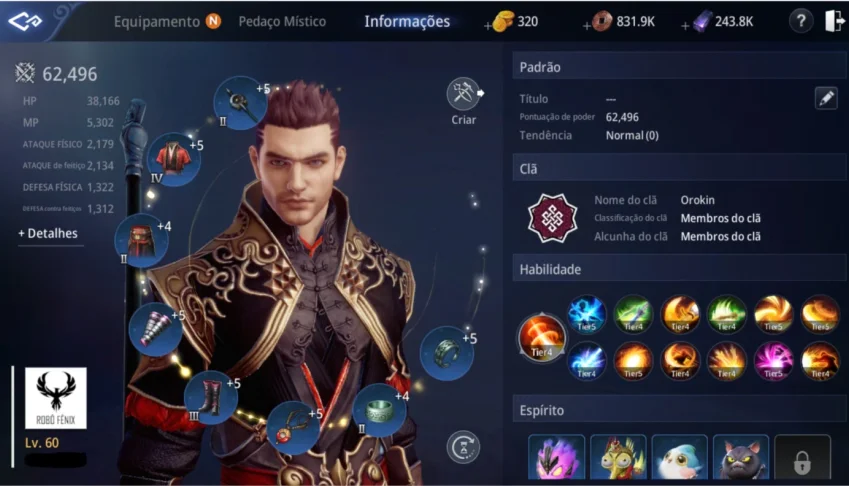 Mir4 - Lanceiro - Level 60 - Power 62