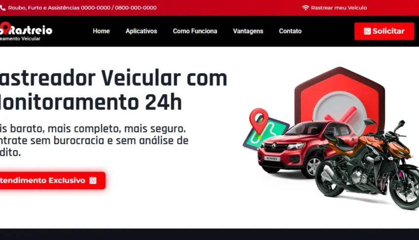 Site para empresa de rastreamento veicular em Wordpress