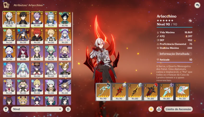 ⭐ GENSHIN IMPACT - AR56, 16T5, Arlecchino + Bis, Zhongli + B