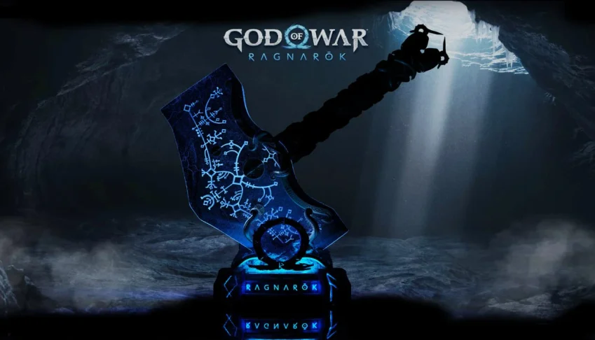 Mjolnir God of War Ragnarok Martelo stl 3d led