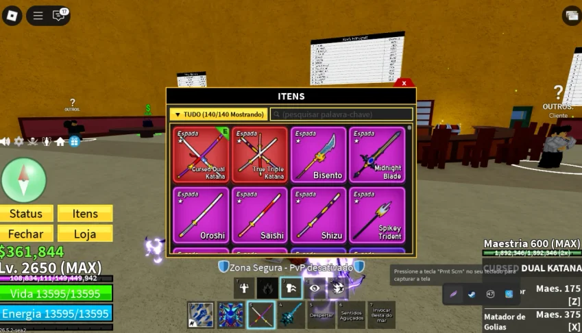 conta rara blox fruits