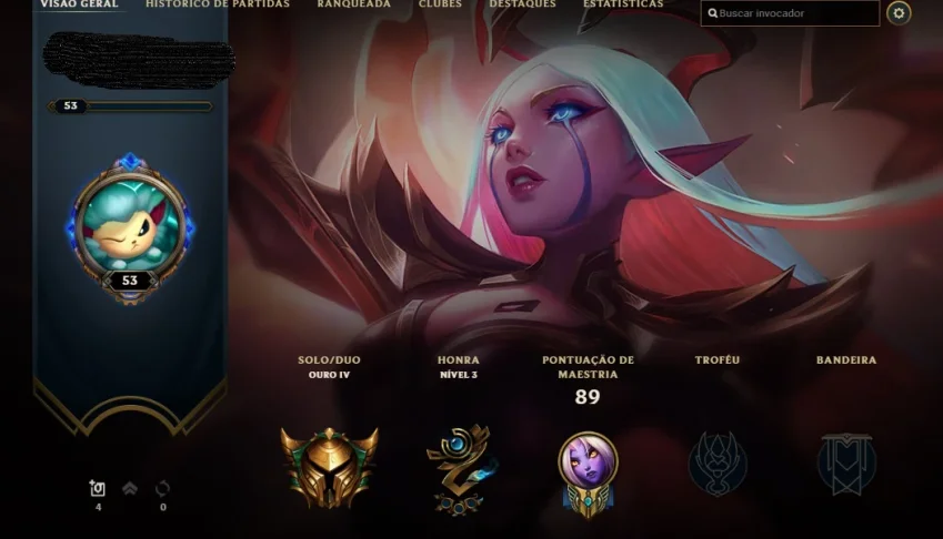 Conta lol gold4