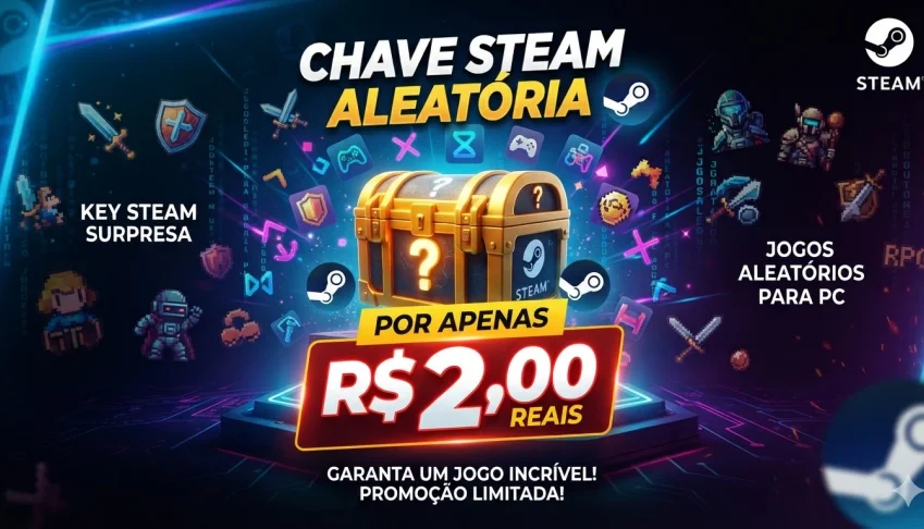 🎁 Keys Aleatórias Steam – Envio Automático